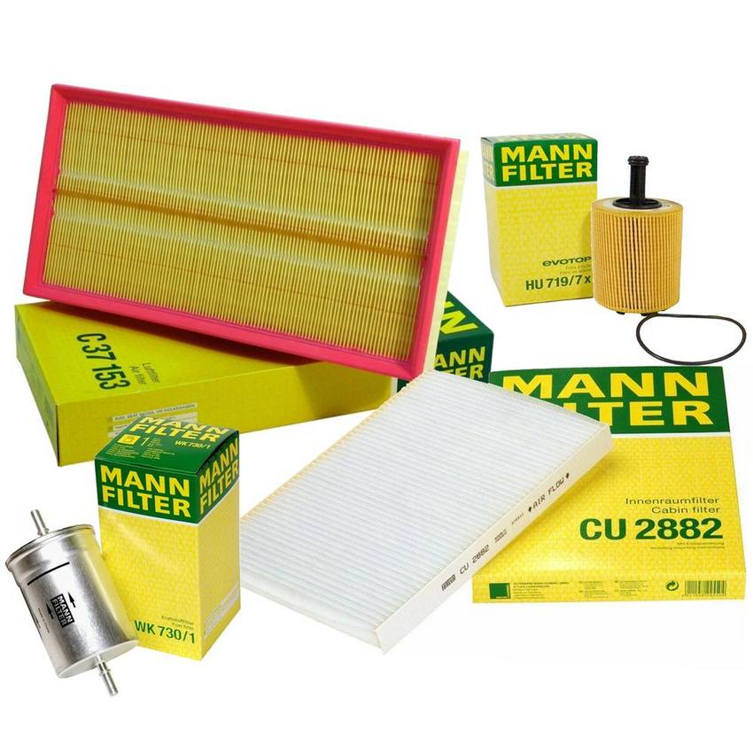 Air / Cabin Air / Fuel / Engine Oil Filter Kit - MANN-FILTER 3739297KIT